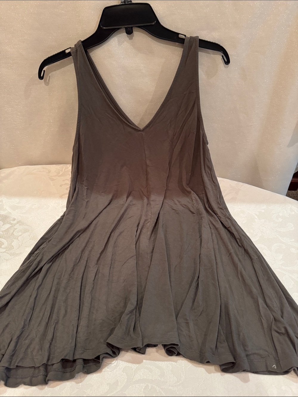 Maurices Olive Green V-Neck Swing Tank Top